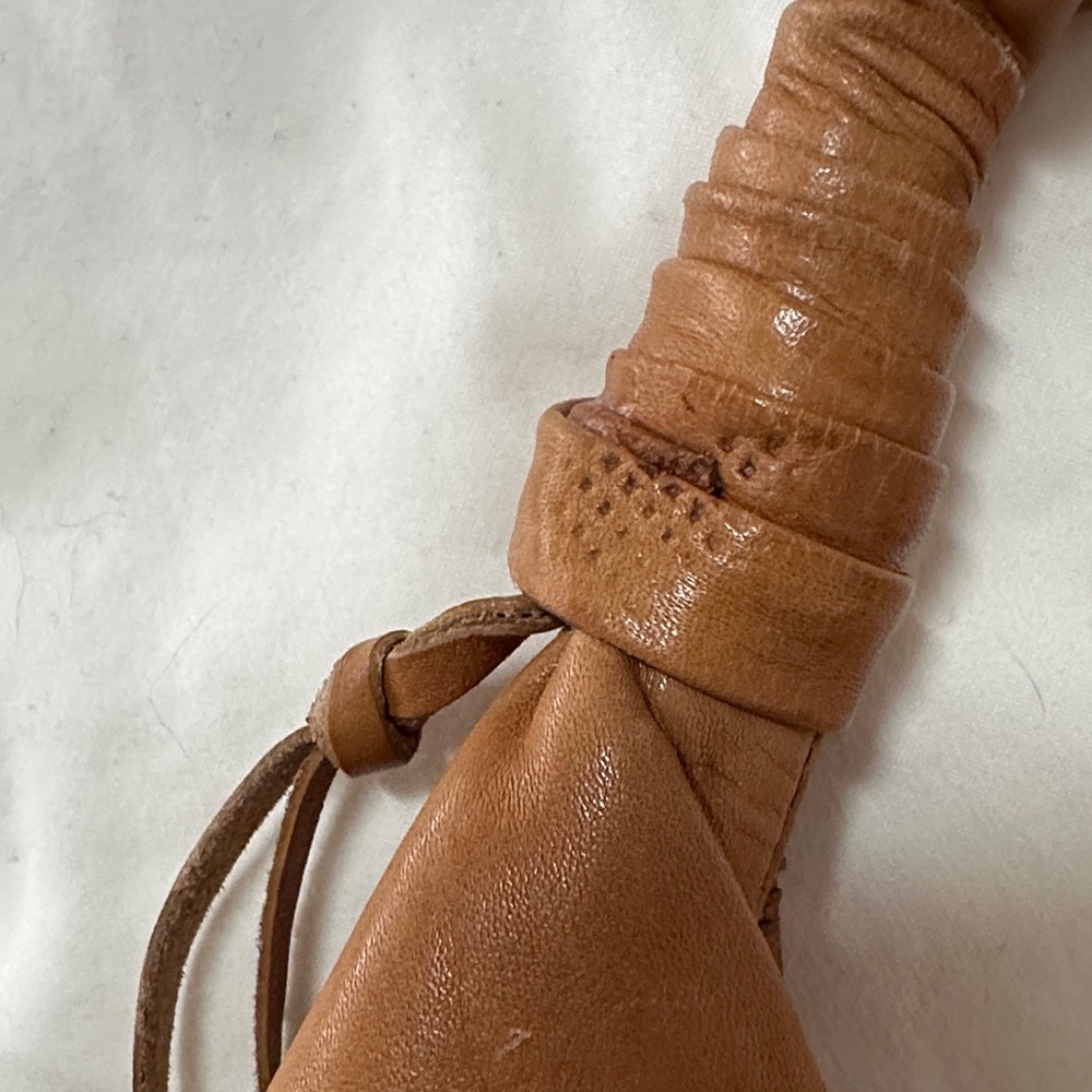 Sigrid Olsen Cognac Brown Leather Hobo with Tassel Accent - Picture 16 of 16